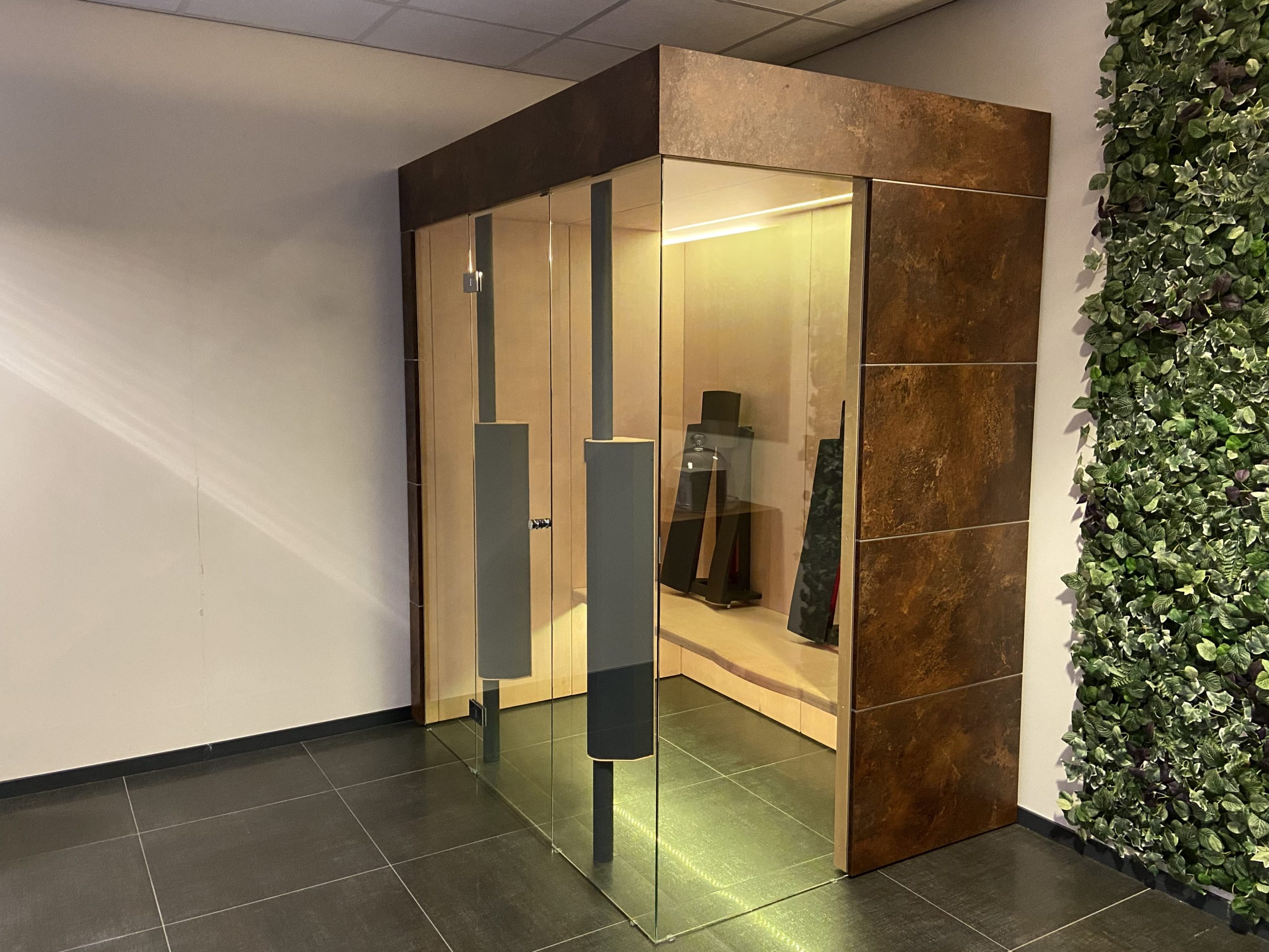 Infraroodsauna in showroom