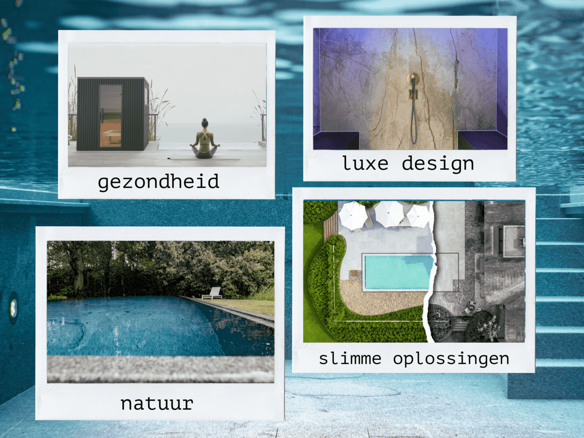 Verzamelafbeelding gezondheid, luxe design, natuur, slimme oplossing